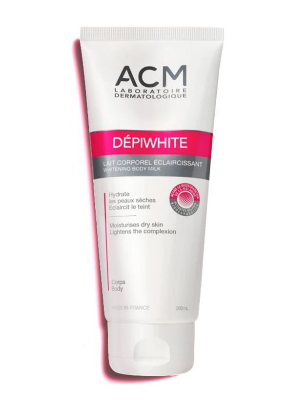 ACM/ DPIWHITE Body Milk 200ml: كريم مفتح معالج فرط تصبغ الجسم