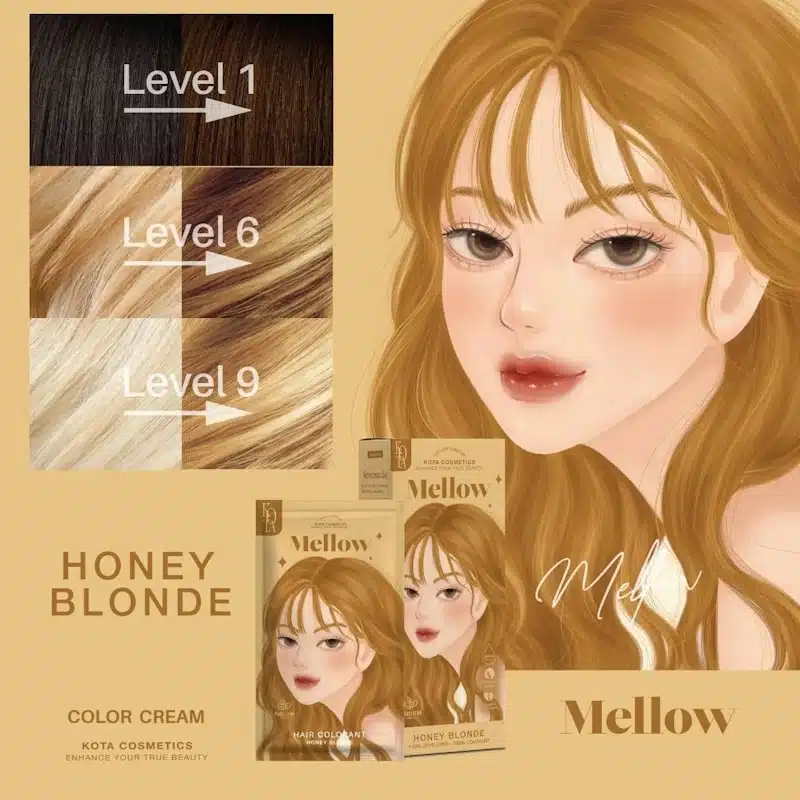 Kota / mellow honey blonde 100ml - صبغ شعر كوتا بلون اشقر عسلي 