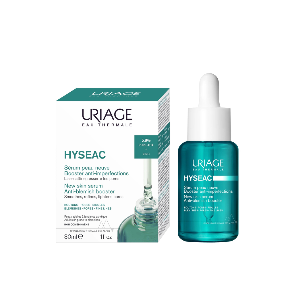 URIAGE / Hyseac New Skin Serum Anti-blemish Booster 30ml رة الحساسةيورياج سيروم معالج و منظم لإفراز دهون البشرة مناسب للب ش