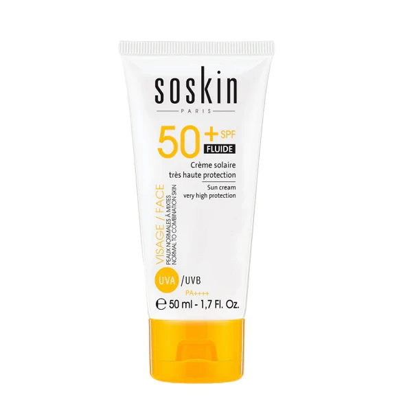 SOSKIN / Sun Fluid Very High Protection 50ml-  واقي شمس من سوسكن 