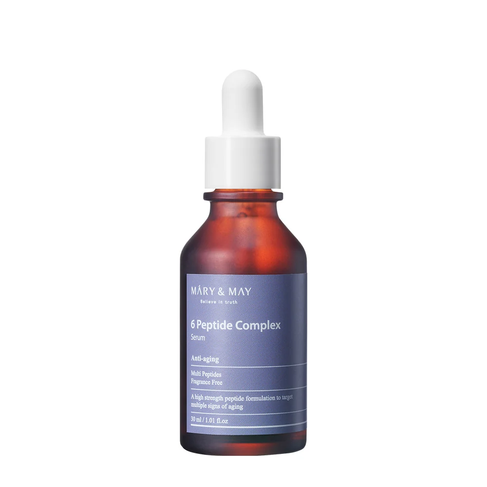 MARY&MAY / 6 peptide complex anti-aging serum 30ml- سيروم ببتايد معالج للتجاعيد وعلامات تقدم السن 