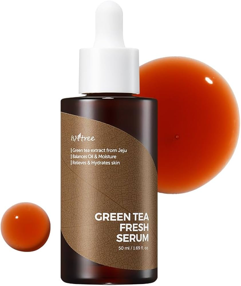 Isntree / green tea fresh serum relieves and hydrates skin 50ml- سيروم ازنتري المرطب والمهدئ للبشرة بخلاصة الشاي الاخضر