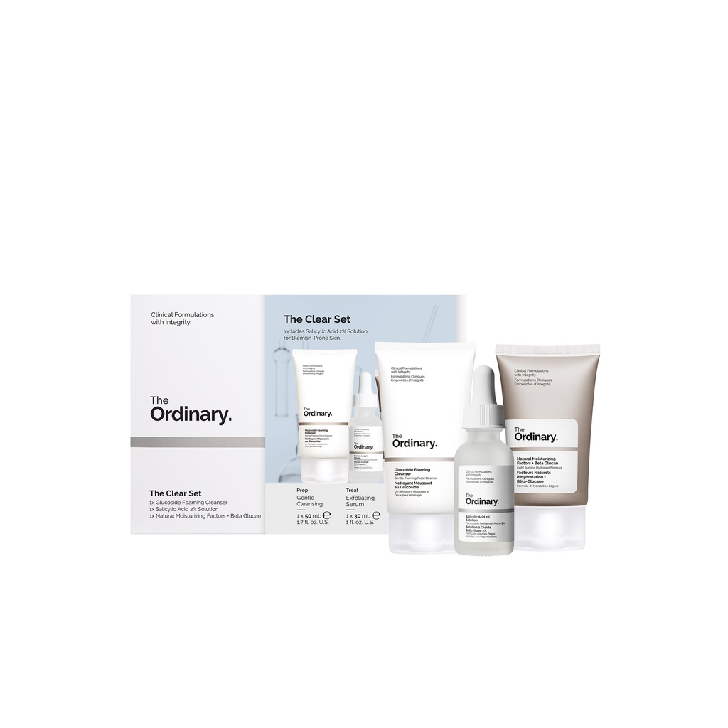 The Ordinary / The Clear Set - 3pcs - 50mlx30mlx30ml | ذا أورديناري مجموعة لتنقية البشرة - 3 قطع - 50 مل x 30 مل x 30 مل