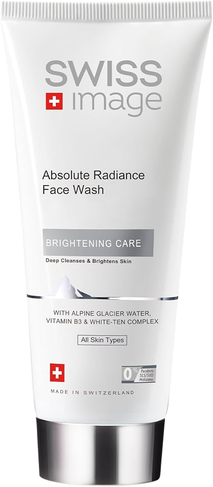 [ODOO-3910] SWISS IMAGE / absolute brighteninig face wash 200ml-غسول مُبيض للوجه بالنياسيناميد وحمض الكلايكوليك وخلاصة سينتيلا اسياتيكا
