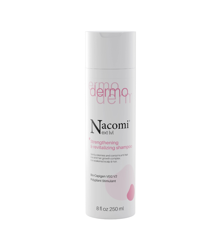 Nacomi Dermo Strengthening And Revitalizing Shampoo - 250ml | ناكومي شامبو مقوي ومنشط للشعر - 250مل