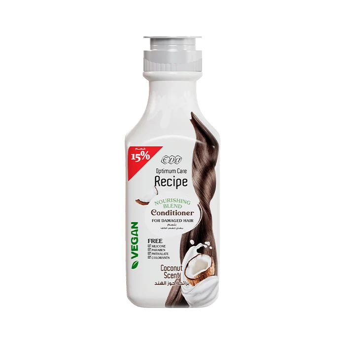 Eva / Optimum Care Recipe Nourishing Blend Conditioner Coconut Scent - 350ml ايفا بلسم مغذي ومرطب للشعر برائحة جوز الهند -مل 350