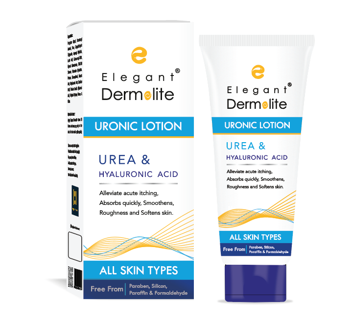 Elegant/ Dermolite Uronic 10% Lotion 75ml : ايليكانت لوشن ديرمولايت باليوريا والهايلرونك اسيد للترطيب 