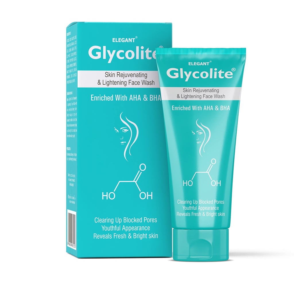 Elegant/ Glycolite Acne Face Wash 150ml: ايليكانت غسول كلايكولايت لتفتيح البشرة 