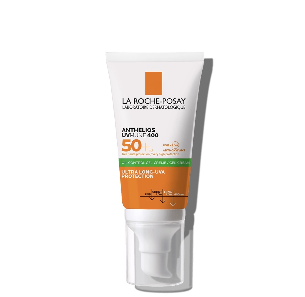 [LAR/006] LaRoche-Posay/ Innovation Anthelios UVMUNE 400 Oil Control Gel Cream  SPF50+ 50ml : لاروش واقي شمس للبشرة الدهنية