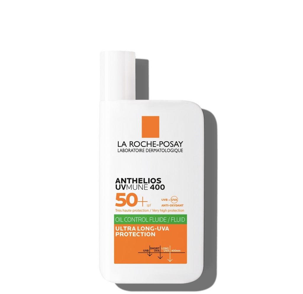 LaRoche-Posay/ Anthelios UVMUNE400 Oil Control Fluid SPF50+ 50ml: لاروش واقي الشمس المائي