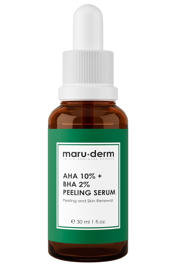 MaruDerm/ AHA 10% + BHA 2% Peeling Serum 30ml: سيروم مقشر