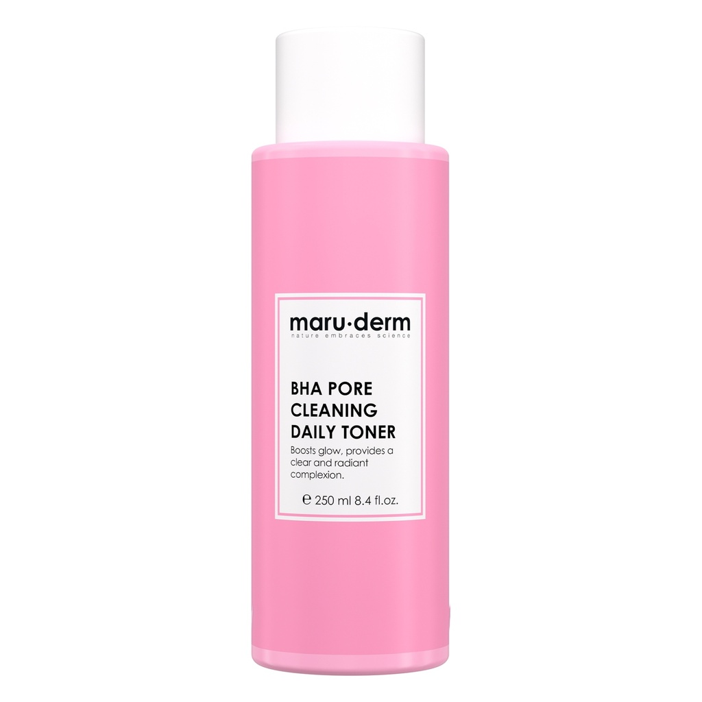MaruDerm/ BHA Pore Cleaning Daily Toner 250ml: تونر ماروديرم لتقليل المسام وحب الشباب