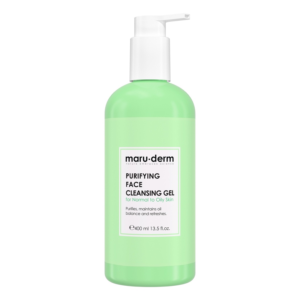 MaruDerm/ Purifying Face Cleansing Gel for Normal to Oily skin 400ml:ماروديرم جل غسول الوجه من