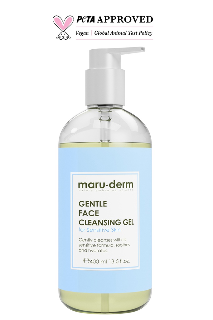 MaruDerm/ Gentle Face Cleansing Gel for sensetive skin 400ml: غسول جل للبشرة الحساسة