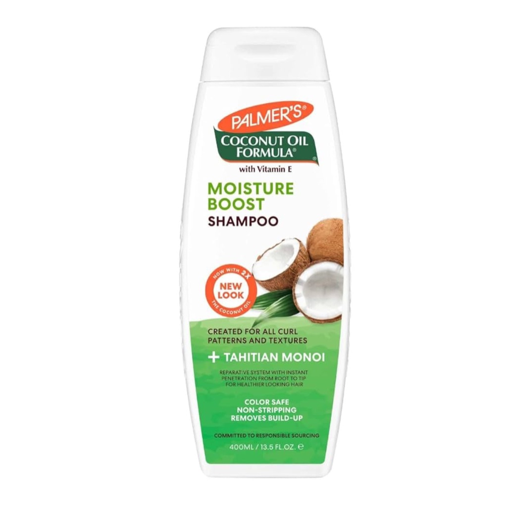 [PALM/065] PALMERS/ Coconut Oil Moisture Boost Shampoo 400ml: شامبو بالمرز بزيت جوز الهند