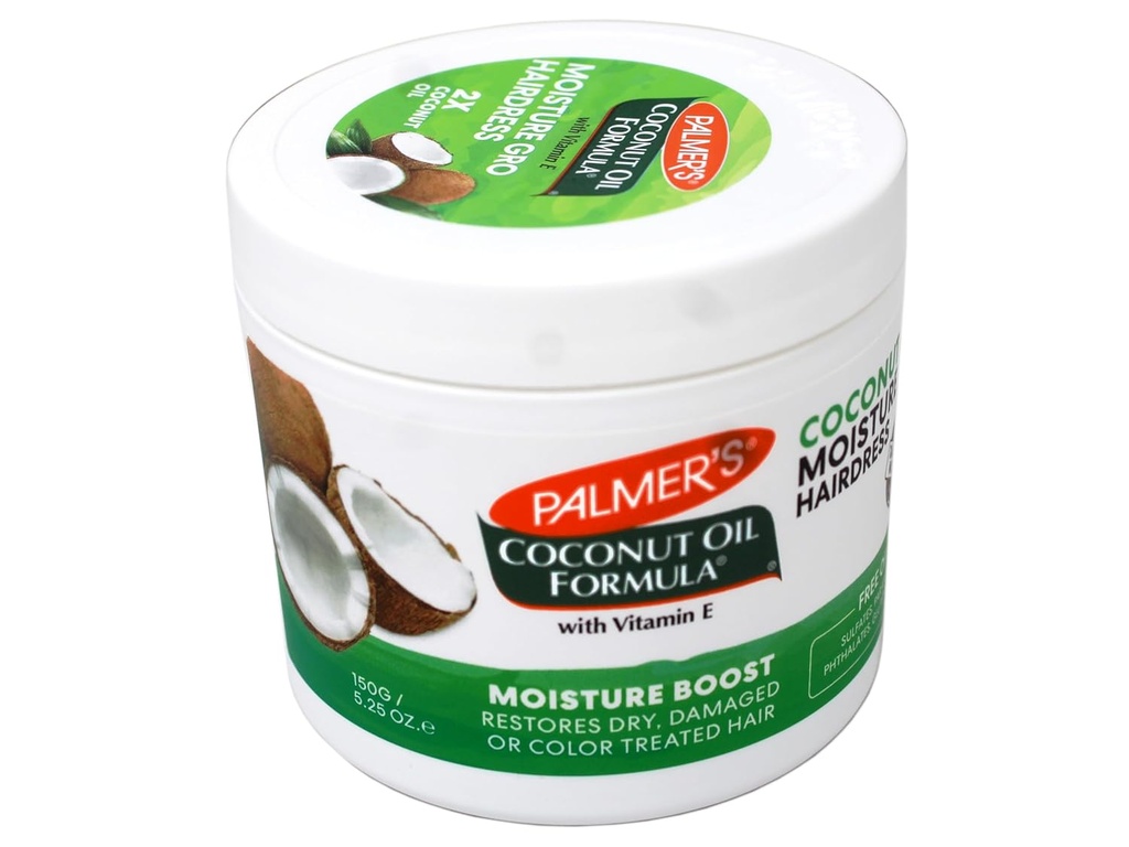 [PALM/068] PALMERS/ Coconut Oil Moisture Gro Shining Hairdress 250g : بالمرز كريم جوز الهند لتصفيف الشعر