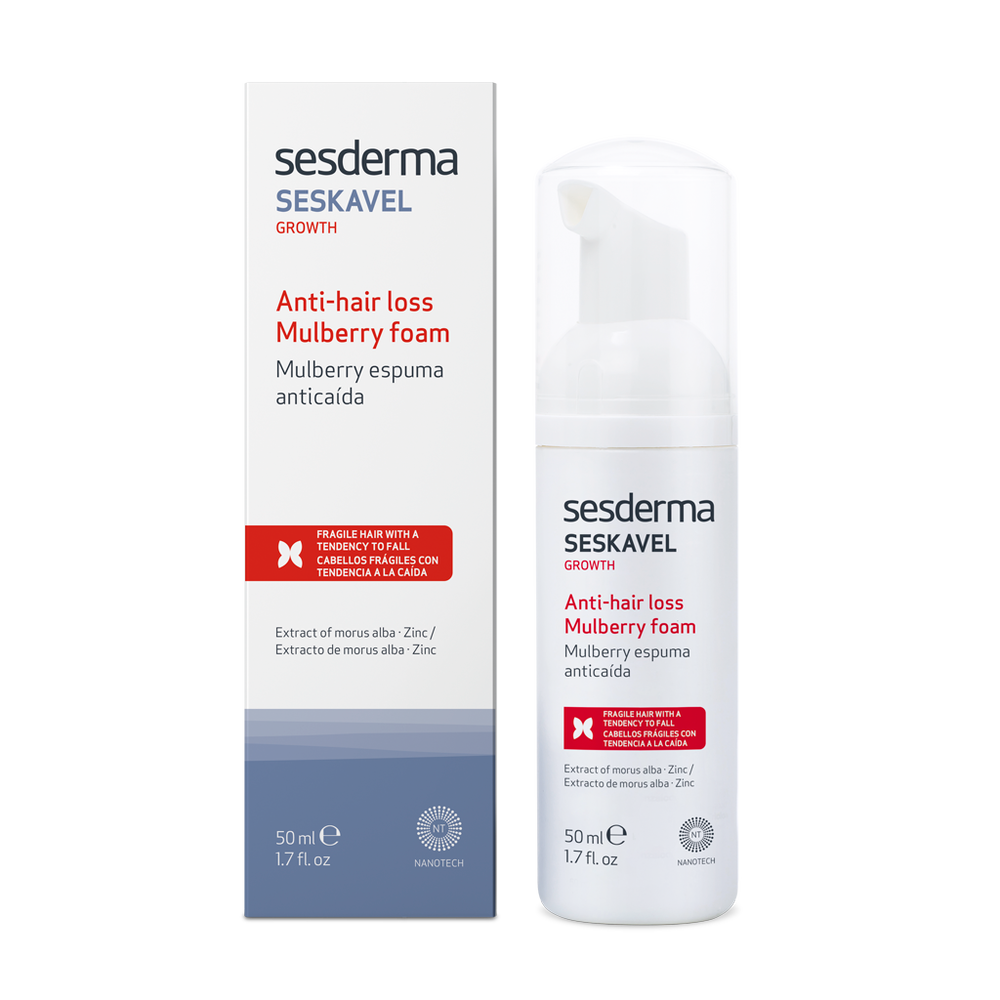 [SES/016] فوم معالج لتساقط الشعر SESDERMA/ Seskavel Mulberry Anti Hair Loss Foam