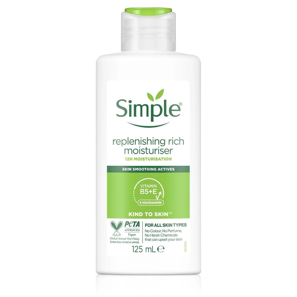 SIMPLE/ Replenishing Rich Moisturizer 125ml: مرطب سمبل للبشرة الجافة