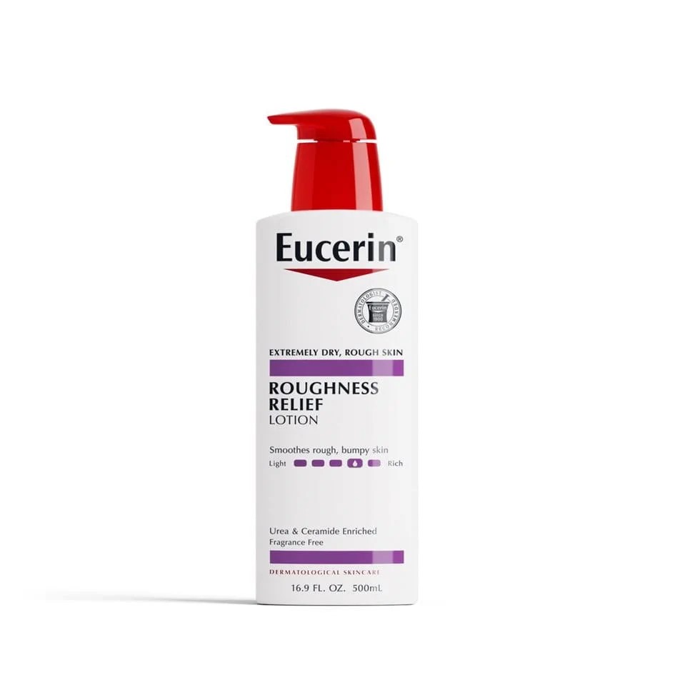 Eucerin/ Roughness Relief Body Lotion 500ml: لوشن يوسيرين للجسم لعلاج جلد الوزة