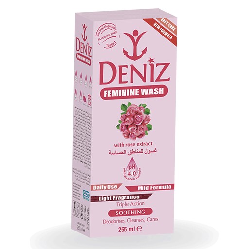 [Deniz/001] Deniz/ Feminine Wash With Rose Extract / غسول نسائي