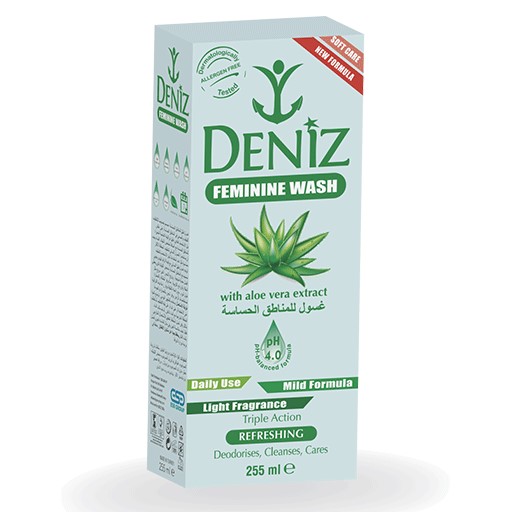 Deniz/ Feminine Wash With Aloe Vera Extract / غسول نسائي بخلاصة الصبار