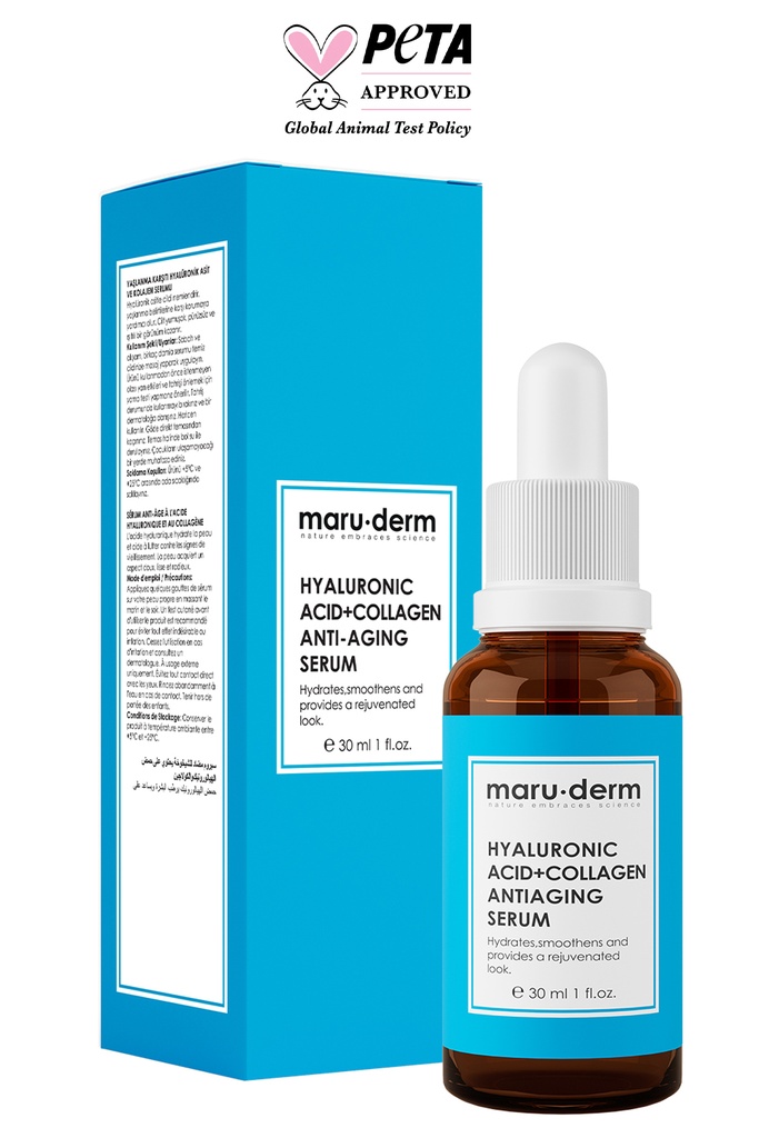 [Maru/011] MaruDerm/ Hyaluronic Acid + Collagen Anti-Aging Serum / سيروم العناية بالبشرة ومقاومة علامات الشيخوخة