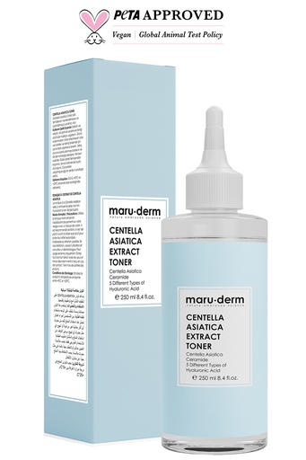 [Maru/028] MaruDerm/ Centella Asiatica Extract Toner 250ml: تونر الوجه بخلاصة السنتيلا من ماروديرم