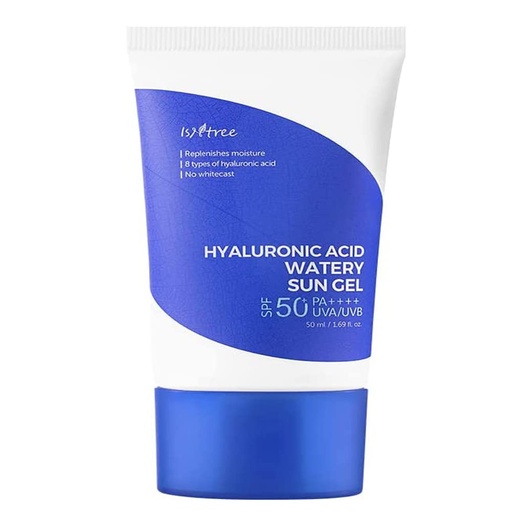 ISNTREE/ Hyaluronic Acid Watery Sun Cream:  واقي شمس ايسن تري الكوري بالهايلرونك
