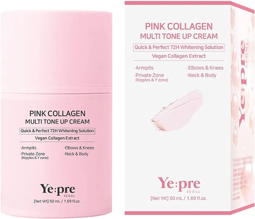 Ye:pre Pink Collagen Multi Tone Up Cream 50ml/ كريم الكولاجين الوردي المفتح للبشرة