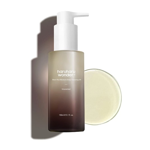 [har/002] HaruHaru/ wonder Black Rice Deep Cleansing oil 150ml: غسول زيتي بالارز الاسود من هاروهارو