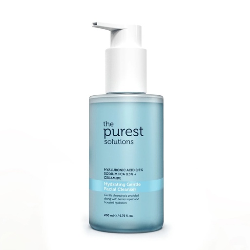 Purest/ Hydrating Gentle Facial Cleanser 200ml: غسول الهايلرونك اسد من بيورست