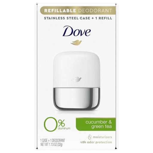 Dove/ Aluminum Cucumber & Green Tea Aluminum Free Deodorant: مزيل العرق دوف الخالي من الألومنيوم بنكهة الخيار والشاي الأخضر