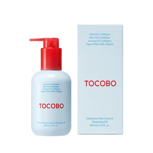 TOCOBO/ Calamine Pore Control Cleansing Oil 200ml:توكوبو غسول زيتي بالكلامين للسيطرة على المسام