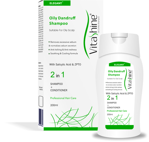 [ELG/012] Elegant/ Oily dandruff shampoo 2 in 1 : شامبو مضاد القشرة الدهنية مع كوندشنر خفيف القوام