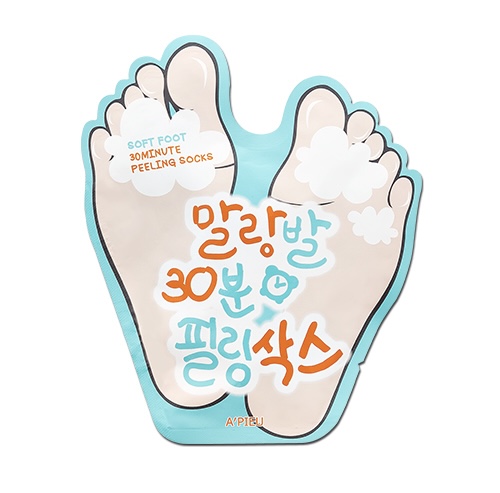 [Variable/011] A’pieu/ Soft Foot 30 minutes Feeling Socks: ابيو ماسك القدم الكوري للتقشير