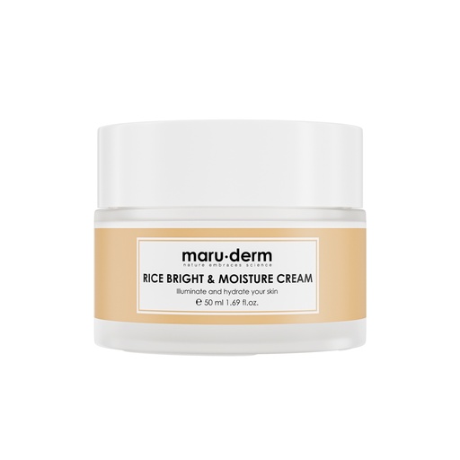 [Maru/035] Rice Bright & Moisture Cream 50ml: ماروديرم كريم مرطب ومفتح للبشرة