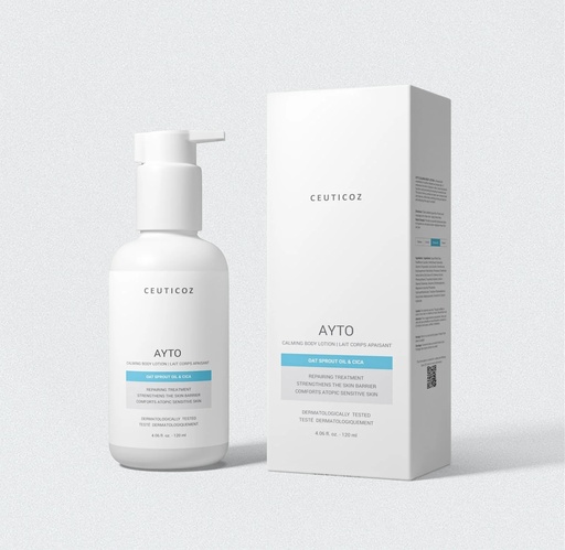 [COZ/003] Ceuticoz/ AYTO - Calming Body Lotion 120ml: سيتيكوز لوشن ترطيب الجسم سريع الامتصاص بملمس غير دهني