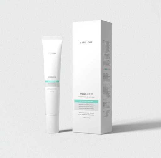 [COZ/006] Ceuticoz/ MODUSEB - Acne Spot Gel 20g:سيتيكوز جل موضعي غني بالببتايد لعلاج حب الشباب