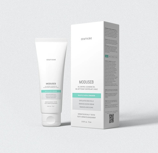 [COZ/007] Ceuticoz/ MODUSEB - Oil Control Cleansing Gel 75ml:  سيتيكوز غسول جل للوجه للبشرة الدهنية والمختلطة