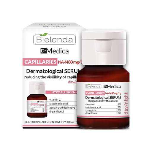 [BEL/012] 🌱 Bielenda/ Dr Medica - Dermatological Capillaries Serum reducing redness 30 ml: