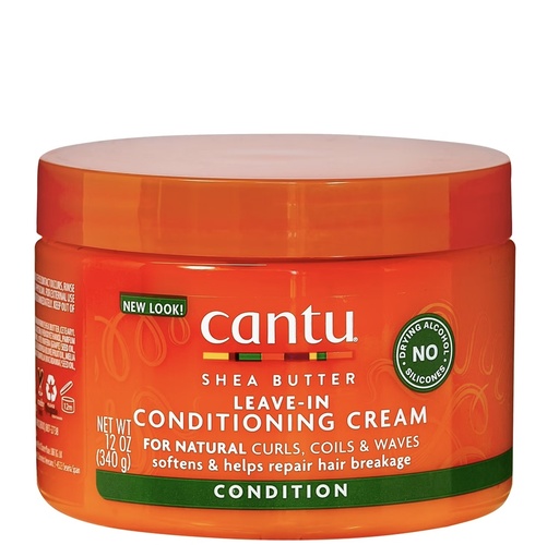 [Cantu/009] Cantu/ Natural Leave-In Conditioning Cream 340g : كانتو كريم ليف بزبدة الشيا للعناية بالشعر الجاف