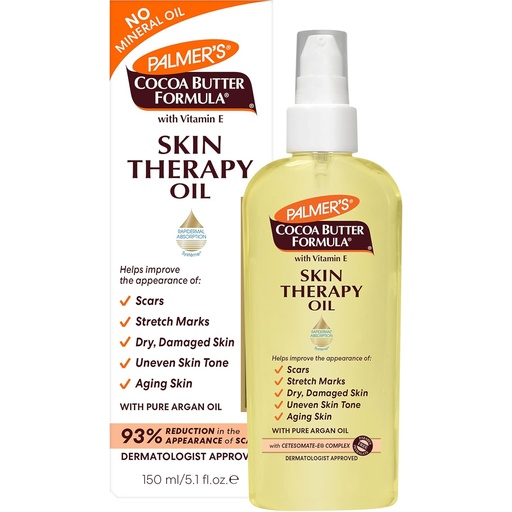 [PALM/021] PALMERS/ Cocoa Butter Formula Skin Oil Therapy Moisturizing with Vitamin E 60ml : بالمرز زبدة الكاكاو لترطيب الجسم مع فيتامين ي