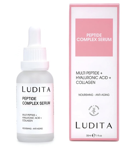 [LUD/009] LUDITA/ Anti-Aging, Intensive Moisturizing Peptide Complex Serum for Fine Lines and Wrinkles 30ml : لوديتا سيروم الببتيدات المكثف لمكافحة الخطوط الدقيقة والتجاعيد
