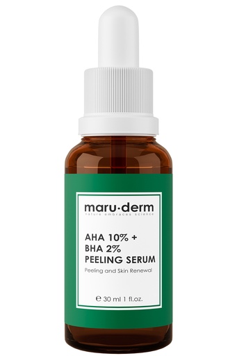 [Maru/001] MaruDerm/ AHA 10% + BHA 2% Peeling Serum 30ml: سيروم مقشر