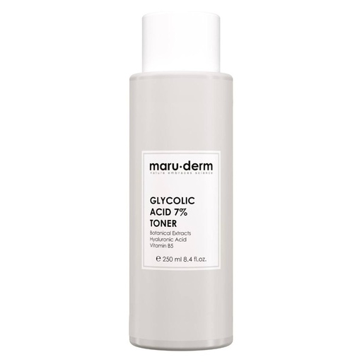 [Maru/006] MaruDerm/ Glycolic Acid 7% Toner 250ml: تونر ماروديرم للوجه بنسبة 7٪ من حمض الجليكوليك